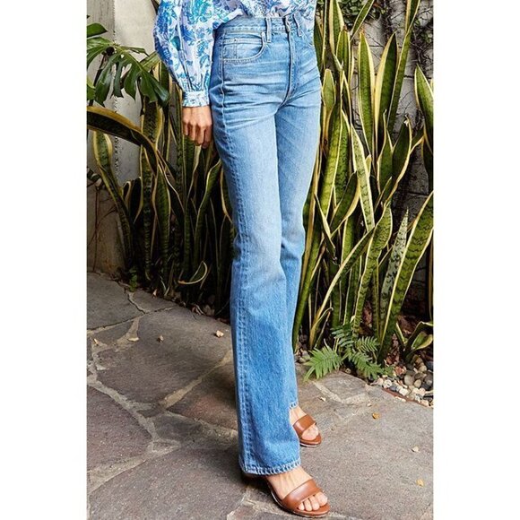 SLVRLAKE Charlotte High-Rise Boot-Cut Jeans in Wash Tucson Size US 27 - Picture 5 of 15